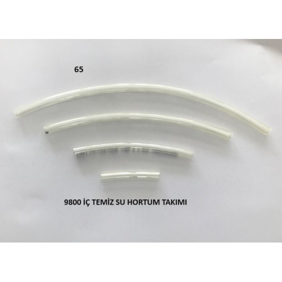 65.parça 9800S İÇ TEMİZ SU HORTUM TAKIMI